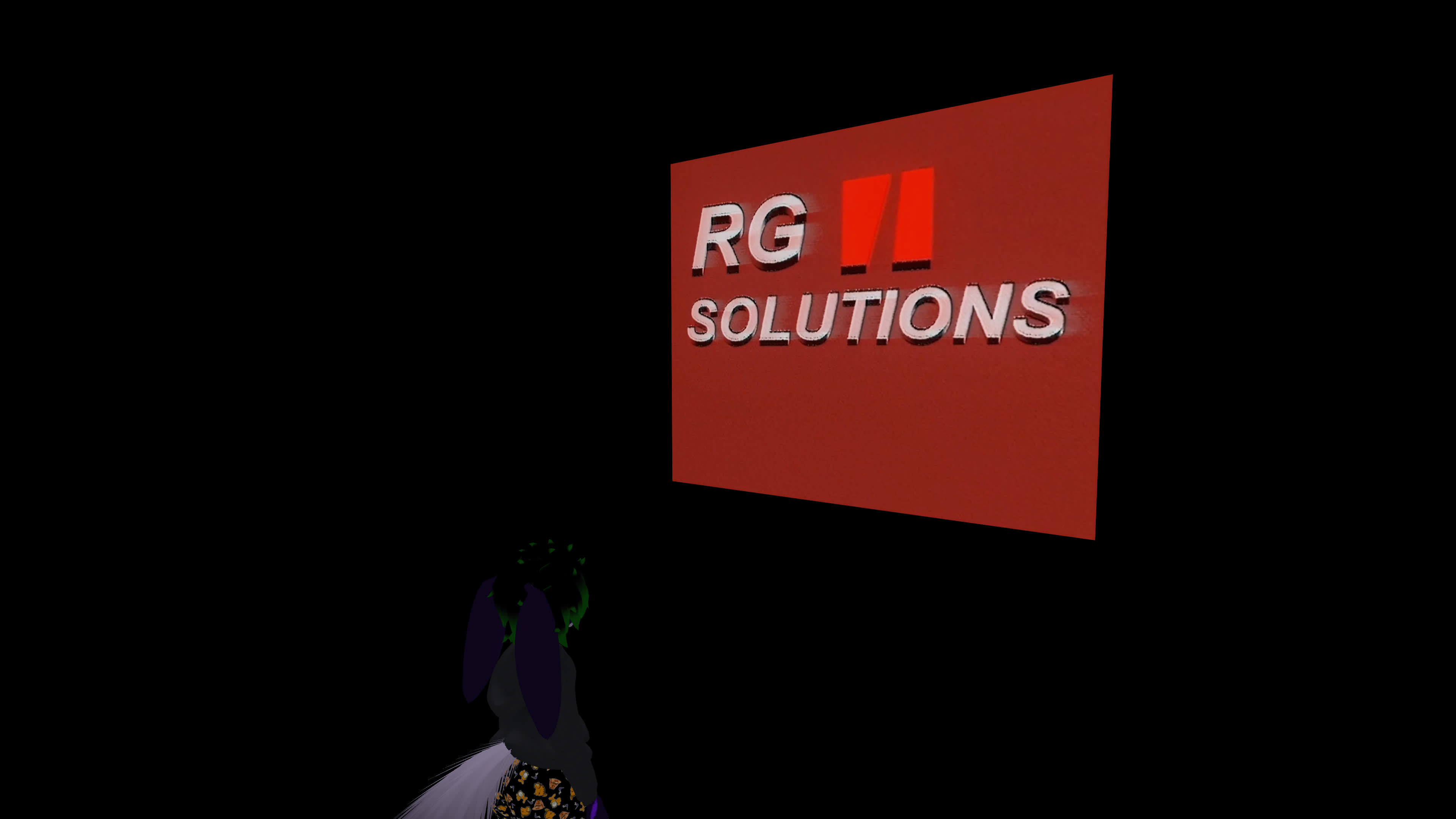 Me standing in front of the start screen where the trailer plays.