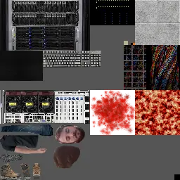 The entire texture atlas used for the game.